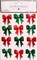 Christmas Paper Crafts Glittered Mini Bows Dimensional Stickers